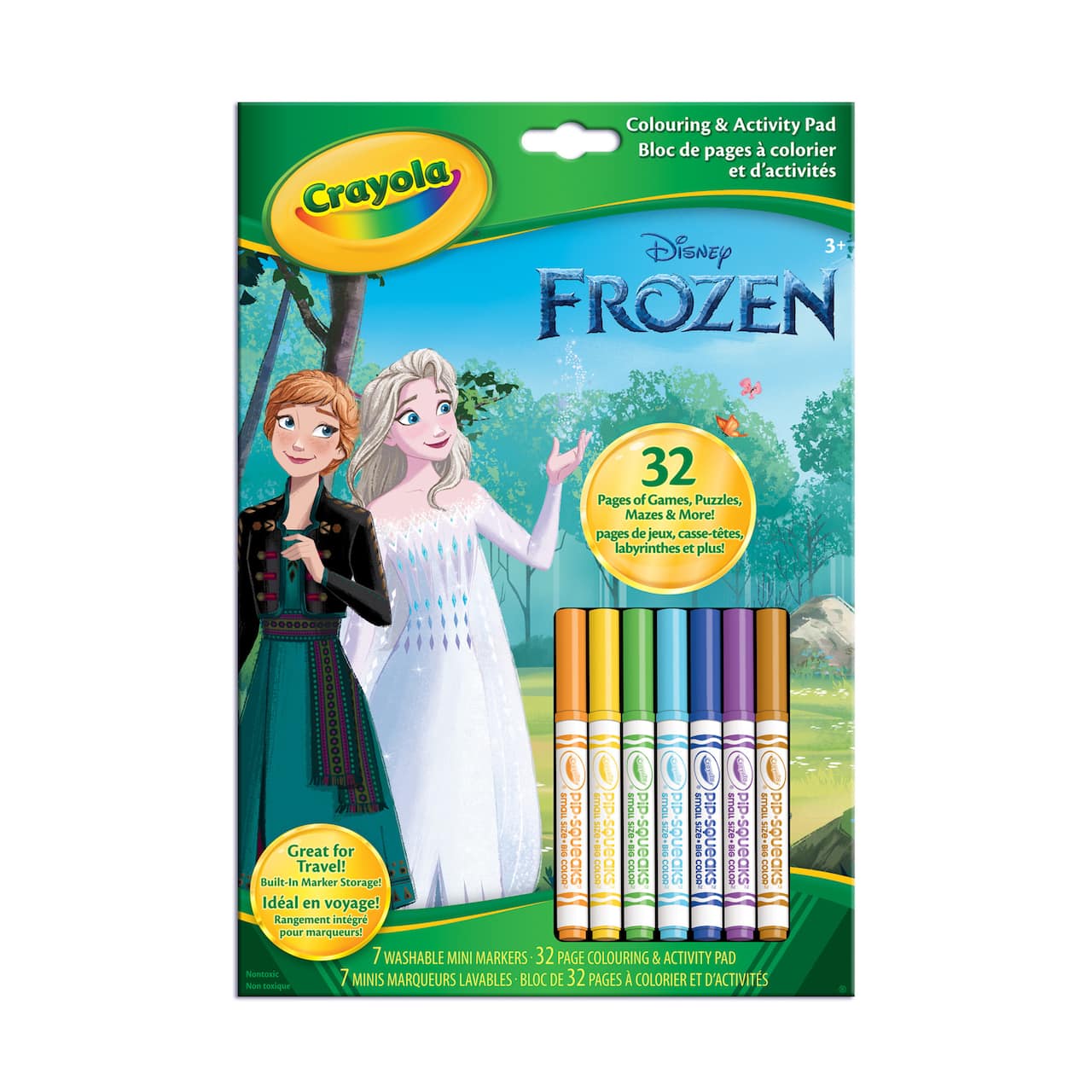 Bloc de pages à colorier et d’activités La Reine des neiges de Disney de Crayola